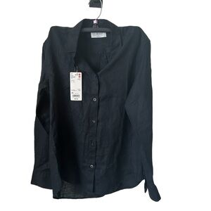 UniQlo Premium Linen Long Sleeve
Shirt, Size XS, NWT